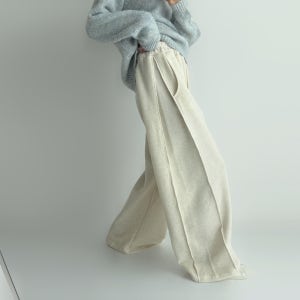 (당일배송) 5815. 기모 러프 루즈핏 와이드핏 데일리 캐쥬얼 트레이닝 츄리닝 꾸안꾸 밴딩팬츠 - 그레이, 블랙, 오트밀