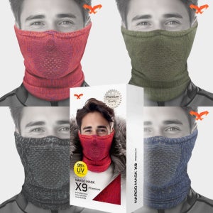 X9 프리미엄 나루마스크 김서림 방지 자외선차단 스포츠 런닝 골프 자전거 등산 방한 마스크