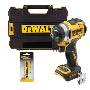 디월트 18V 20V MAX 충전 플래그쉽 임팩트 드라이버 DCF860N-KR 베어툴 + 케이스 양날비트사용가능 3단속도조절 LED라이트