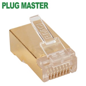 강원전자 플러그마스터 STP CAT.7/CAT.6A RJ-45 8P8C 플러그 - Straight 핀(100개) P8-042