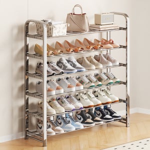 와이드 스테인레스 선반 랙 80 선반 편리한 신발 정리 현관 깨끗한 신발장 수납장 수납함 3단 4단 5단 6단