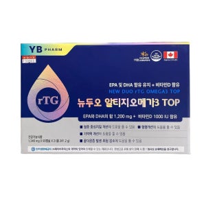 YB 와이비 뉴두오 rTG 알티지 오메가3 탑 180캡슐 2,680mg