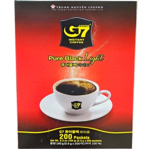 G7 퓨어블랙 라이트0.9g X 200입