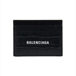 발렌시아가 캐시 로고 크로커다일 엠보싱 카드지갑 594309 1ROP3 1000