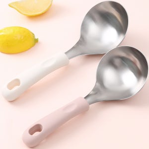파쿠젠 실리콘핸들 스텐 국자 2p세트 21cm 미니