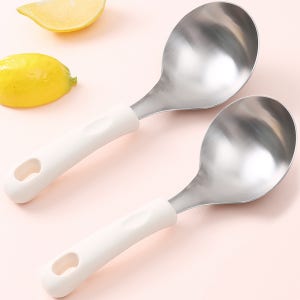 파쿠젠 실리콘핸들 스텐 국자 2p세트 21cm 미니