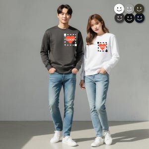 [기본인쇄포함] 굿즈 제작 팀복 오버핏 기모 맨투맨 티셔츠 인쇄 오오티티