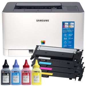 무한 프린터 삼성 컬러 레이저 프린터기 SL-C513 무한토너+리필파우더 풀세트