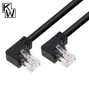 강원전자 KW CAT.6 UTP 랜 케이블 10m (왼쪽 꺾임) KW610LN