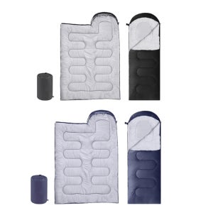 이불 매트 겸용 사계절 백패킹 후드침낭 1인용 경량 야외 실내 실외 차박 캠핑 모자 침낭