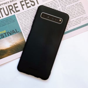매트 파스텔 소프트 젤리 실리콘 케이스 블랙, 갤럭시S10 5G