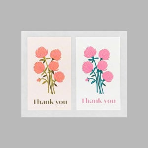 직사각2종 땡큐 천일홍 플라워 스티커 캔들아이 선물 포장 라벨 캔들 디퓨저 비누 만들기 재료