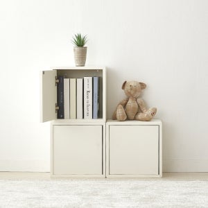 블루오아시스 칼름 폭25cm 공간박스 E0등급 틈새 슬림 수납 벤치 350x250x350, 1단, 화이트