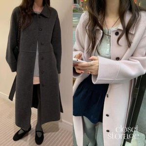 (세일)당일/프리티영띵 쿠키 롱 핸드메이드 코트