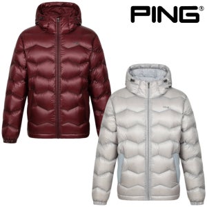 핑 골프웨어 남성 골프 패딩 퀄팅 후드 구스 다운 점퍼 경량패딩 스윙 자켓 E4JP212