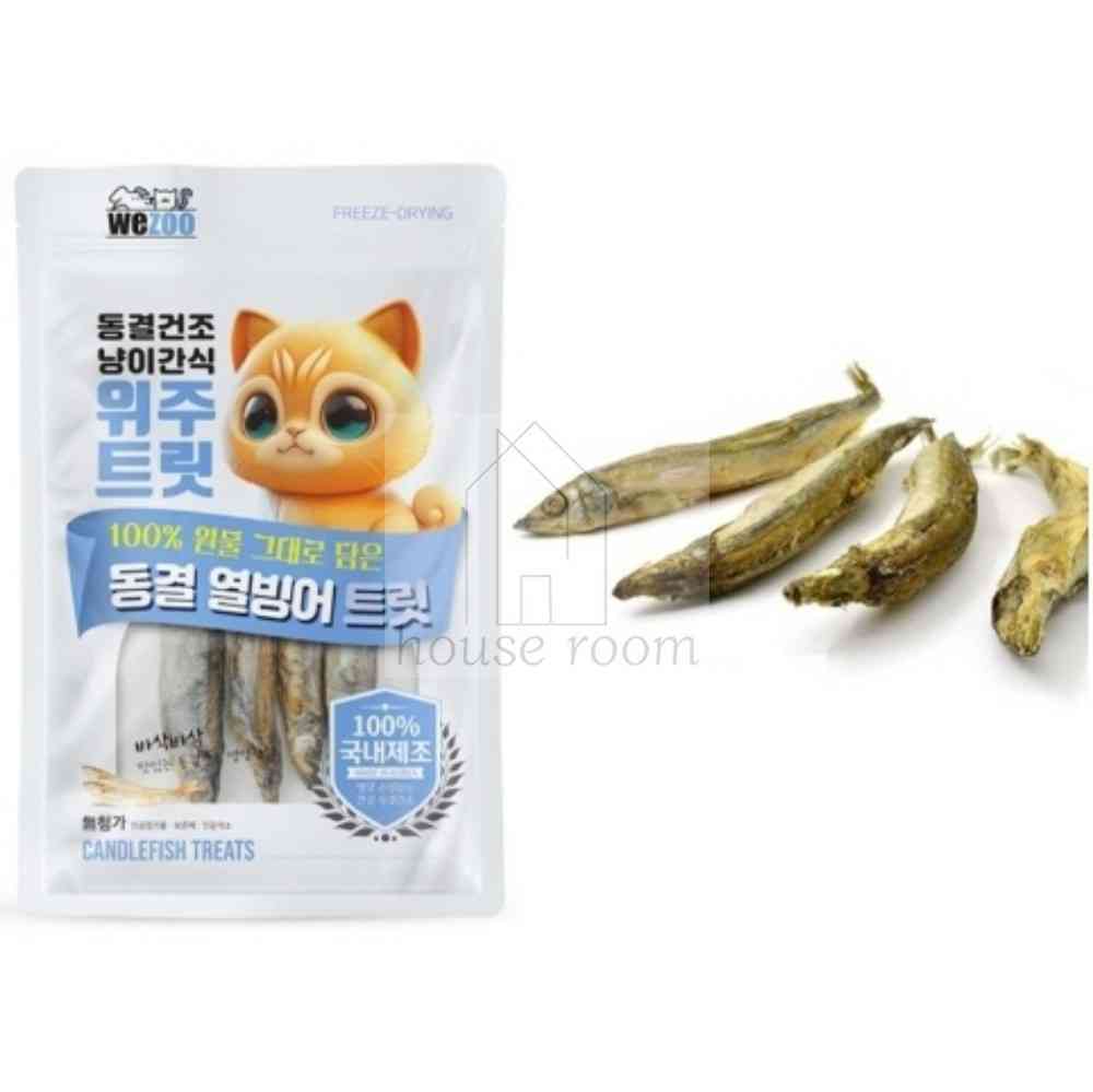살림방 고양이 열빙어트릿 15g 반려묘간식 고양이생선