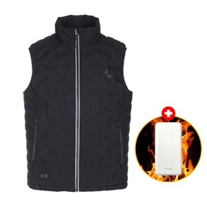 밀레 겨울 조끼 등산베스트 열선 패딩 아웃도어 낚시 현장 보온 발열조끼 (배터리 포함)
