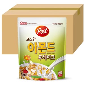 포스트 고소한 아몬드 후레이크 씨리얼 1000gx6개(1박스)
