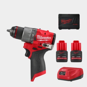 밀워키 12V 충전 해머 드릴 드라이버 젠3 M12 FPD2-252X 2.5A 배터리풀세트