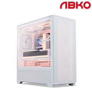 앱코 G50 빅플로우 MESH ARGB BTF PC 케이스 (화이트)