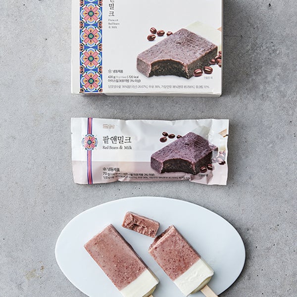 [담꽃] 팥앤밀크 아이스크림 (70g X 6개)