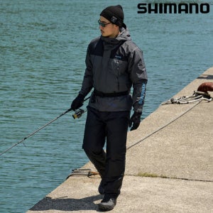 시마노 25 RB-077Y 윤성 베이직 하이로프트 레인슈트 낚시복 상하세트 블랙 M