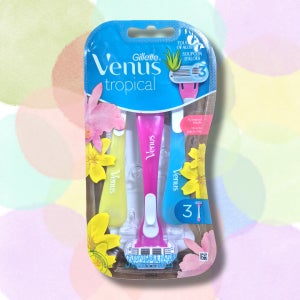 질레트 비너스 여성용 일회용 면도기 트로피컬 3개