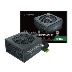 마이크로닉스 Classic II 풀체인지 80PLUS실버 ATX3.1 800W, 블랙