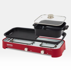 빠르미쇼핑 대원 반반 와이드 멀티 전기그릴 전기팬 캠핑용 가정용 고기불판 세트 가방포함