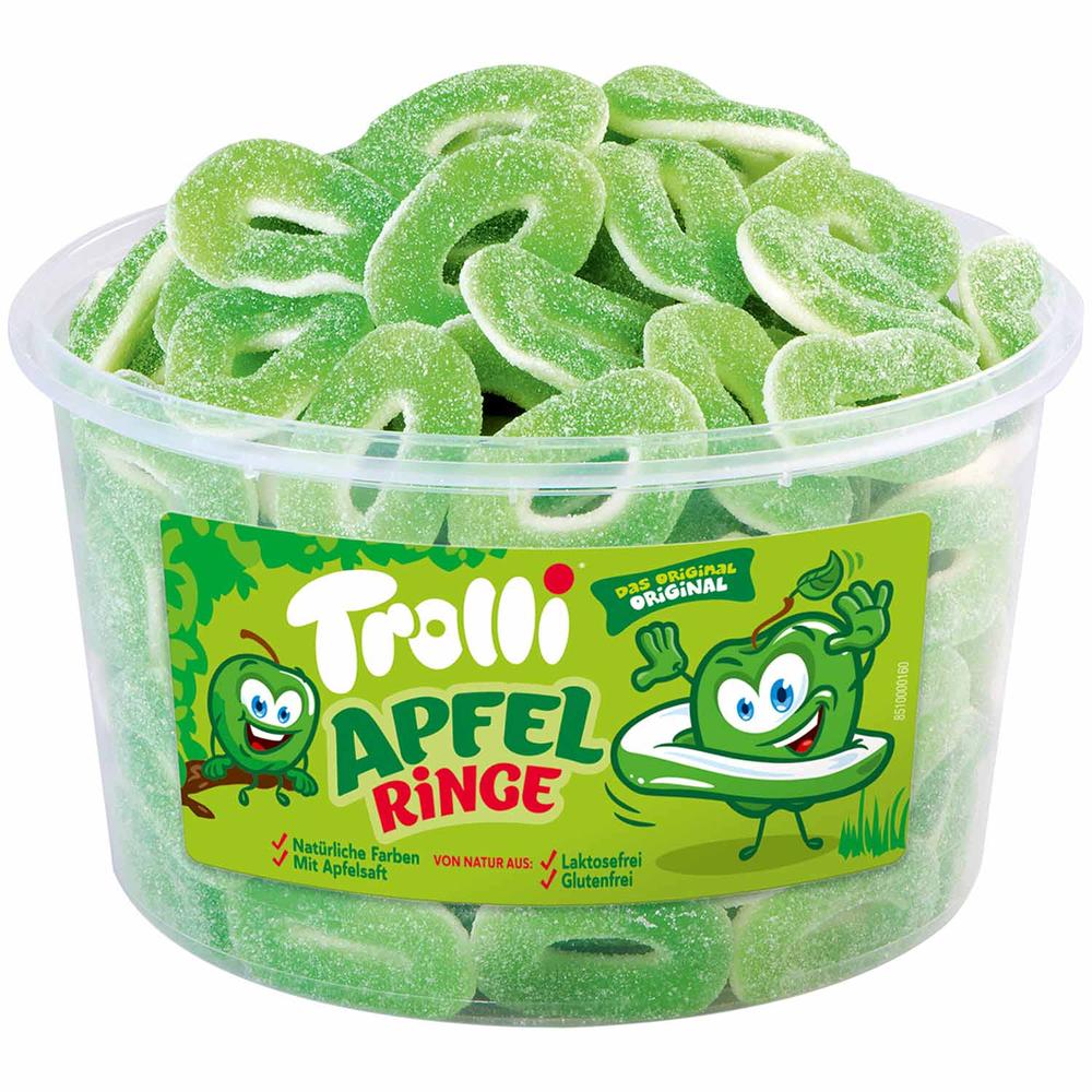 독일 Trolli 트롤리 애플 링 젤리<b>구미</b> 1200g 6개