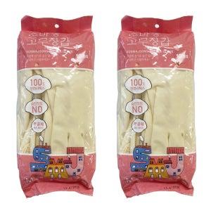 손마중 라텍스 미니 고무장갑 단미니 주방 요리 장갑, 10매