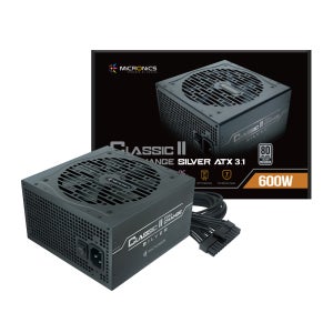 마이크로닉스 Classic II 풀체인지 80PLUS실버 ATX3.1 600W, 블랙