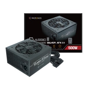 마이크로닉스 Classic II 풀체인지 80PLUS실버 ATX3.1 500W, 블랙