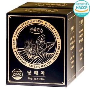 인슐런스 당쾌차 / 동충하초 바나바잎 돼지감자 여주 마테 황금배합 20g, 2개
