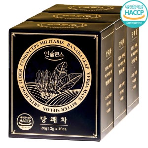 인슐런스 당쾌차 / 동충하초 바나바잎 돼지감자 여주 마테 황금배합 20g, 3개