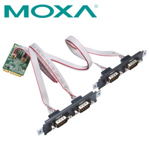 MOXA Mini PCI Express 4포트 RS232 시리얼카드 CP-104N-T