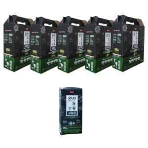 한미사이언스 완전두유 더진한 서리태 무가당 99.9 190ml 80팩 한미 두유 검은콩