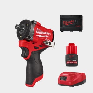 밀워키 12V 전동 충전 임팩렌치 드릴 M12 FIW2F12-251X 2.5A 배터리 세트