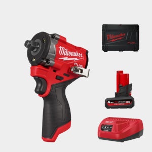 밀워키 12V 충전 임팩렌치 드릴 M12 FIW2F12-501X 5A 배터리 1개 세트