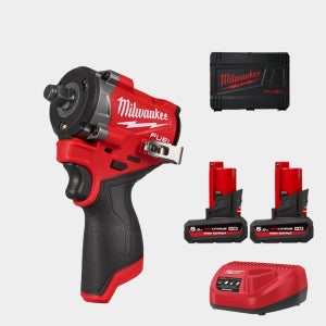 밀워키 12V 충전 임팩렌치 드릴 M12 FIW2F12-502X 5A 배터리 2개 세트