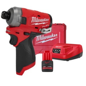 밀워키 M12 FQID-251C 오일펄스 임팩 드라이버 12V 배터리(2.5) 1개 세트