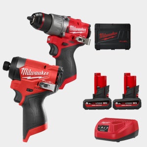 밀워키 12V 충전 임팩 해머 콤보세트 M12 FPP2A2-502 5A 배터리 2개 세트