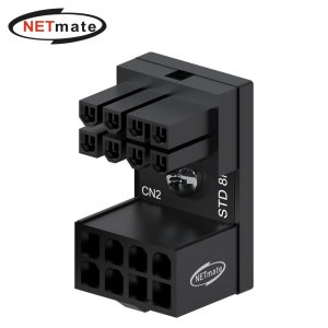 강원전자 넷메이트 PCI-E 8핀 변환 어댑터 (블랙/STD 180도) [EZDIY-FAB] NM-DPI1617