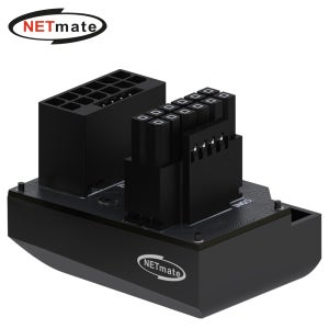 강원전자 넷메이트 450W 12VHPWR 변환 어댑터 (블랙/STD 180도) [EZDIY-FAB] NM-DPI18916