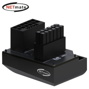 강원전자 넷메이트 450W 12VHPWR 변환 어댑터 (블랙/RVS 180도) [EZDIY-FAB] NM-DPI18917