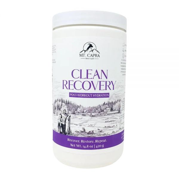 <b>Mt. Capra</b> Clean Recovery <b>운동</b> 후 수분 공급 | 이전 솔라 시너지 | 20가지 이상의 바이오 유기농 미네랄, 전해질 및 식물성 슈퍼푸