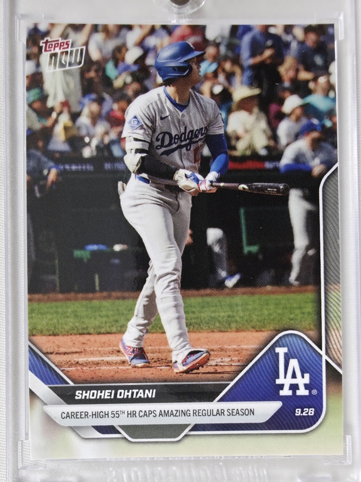 2025 TOPPS NOW 탑스 나우 790 오타니 쇼헤이 개인 최다 55홈런 구단 신기록 LA 다저스 MLB 야구 카드
