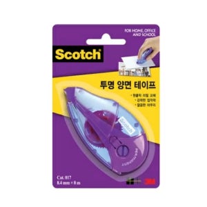 3M 테이프 양면 017 투명8.4X8m 수정테이프형
