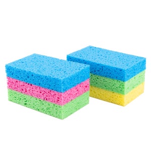 클리너맥스 셀룰로오스 스펀지 수세미 6pcs / 11x7x2cm RYBG GSH018
