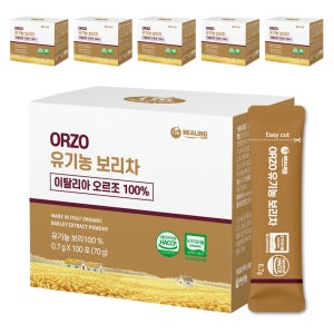 아임힐링 오르조보리차 이탈리아 유기농 보리차 100개입, 6개